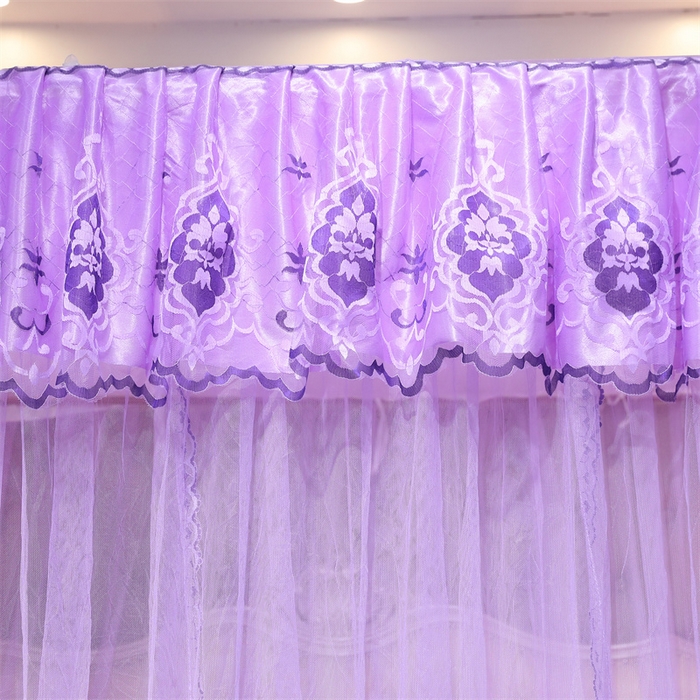 91家纺网 家纺一手货源 找家纺 舞夜盛世 2026新款全新升级欧式导轨宫廷蚊帐-盛世流光 盛世流光-紫