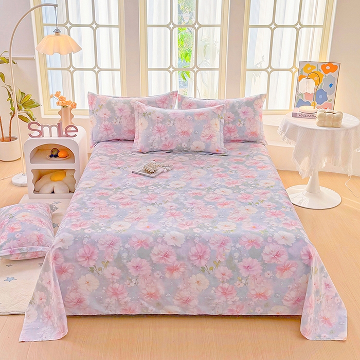 91家纺网 家纺一手货源 找家纺 （总1）安逸家纺 12868 新款全棉床单学生宿舍纯棉单床单