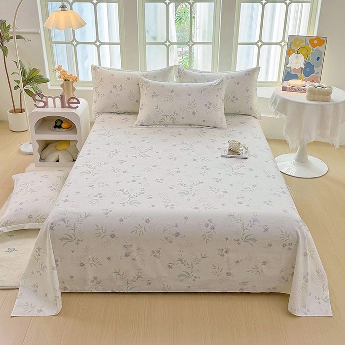 91家纺网 家纺一手货源 找家纺 （总1）安逸家纺 12868 新款全棉床单学生宿舍纯棉单床单