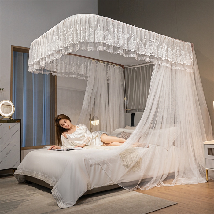 91家纺网 家纺一手货源 找家纺 （总）舞夜盛世 2026新款镜花水月轨道蚊帐系列--图二