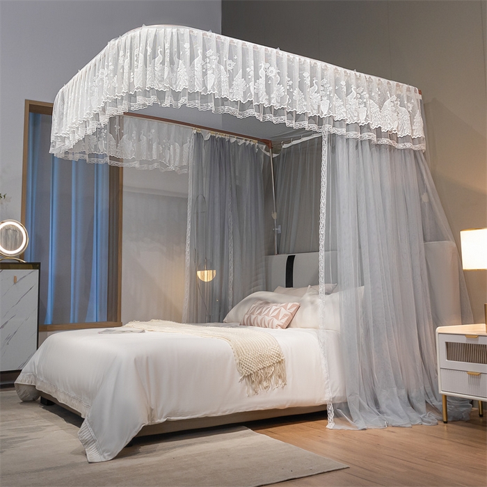 91家纺网 家纺一手货源 找家纺 （总）舞夜盛世 2026新款镜花水月轨道蚊帐系列--图二