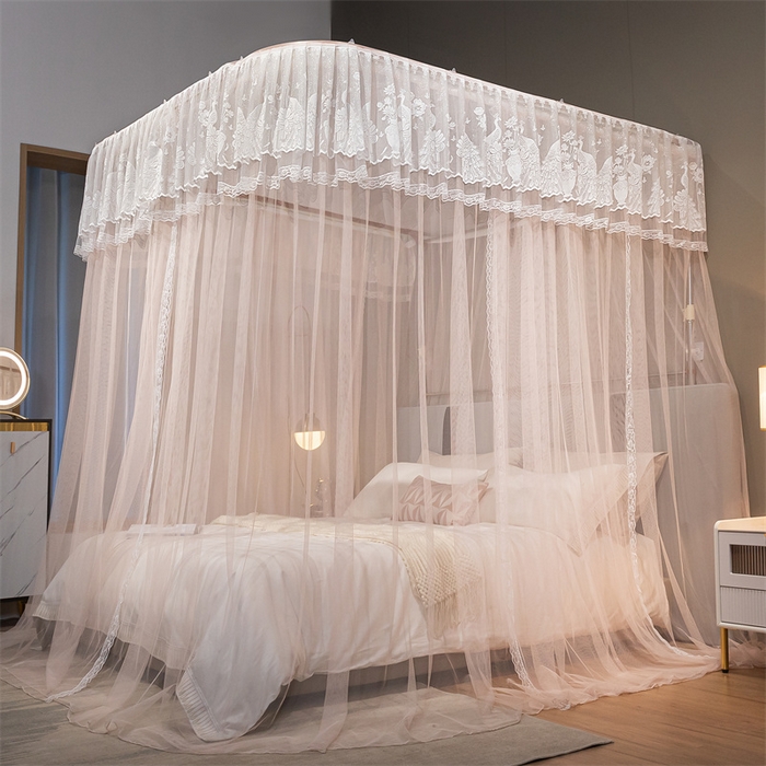 91家纺网 家纺一手货源 找家纺 舞夜盛世 2026新款镜花水月轨道蚊帐系列--图二 镜花水月-樱花玉