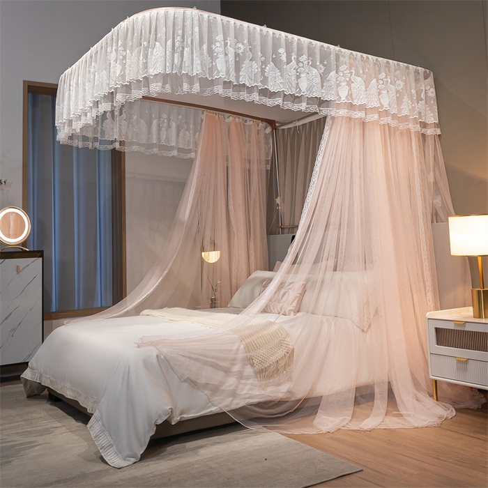 91家纺网 家纺一手货源 找家纺 舞夜盛世 2026新款镜花水月轨道蚊帐系列--图二 镜花水月-樱花玉