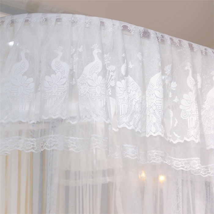 91家纺网 家纺一手货源 找家纺 舞夜盛世 2026新款镜花水月轨道蚊帐系列--图一 镜花水月-奶油白