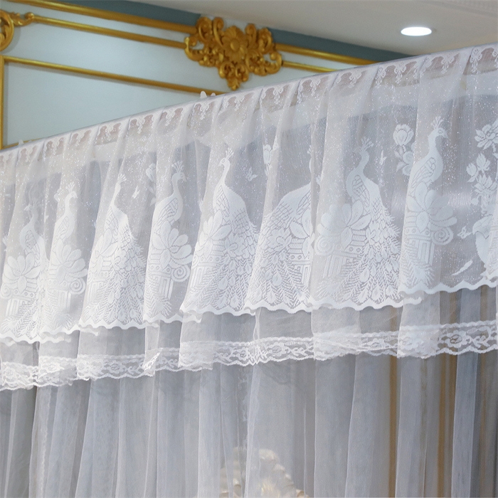 91家纺网 家纺一手货源 找家纺 舞夜盛世 2026新款镜花水月轨道蚊帐系列--图一 镜花水月-淡雅灰