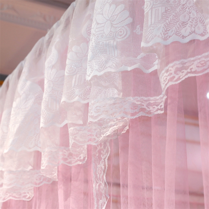 91家纺网 家纺一手货源 找家纺 舞夜盛世 2026新款镜花水月轨道蚊帐系列--图一 镜花水月-蜜桃粉