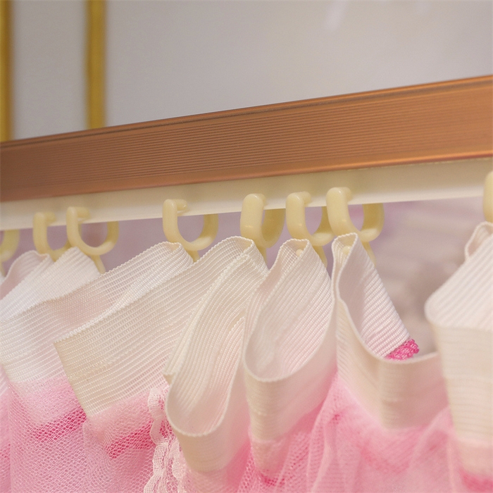 91家纺网 家纺一手货源 找家纺 舞夜盛世 2026新款镜花水月轨道蚊帐系列--图一 镜花水月-蜜桃粉