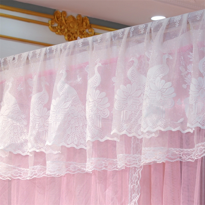 91家纺网 家纺一手货源 找家纺 舞夜盛世 2026新款镜花水月轨道蚊帐系列--图一 镜花水月-蜜桃粉