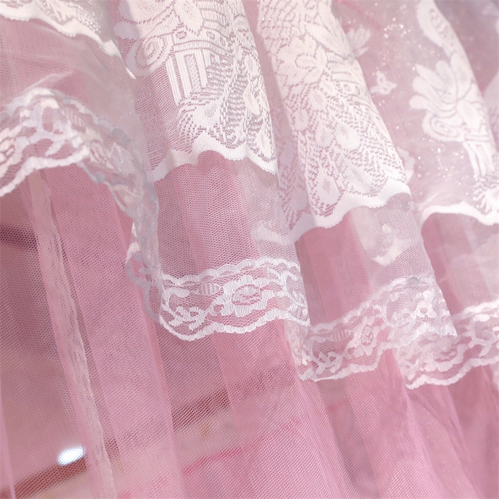 91家纺网 家纺一手货源 找家纺 舞夜盛世 2026新款镜花水月轨道蚊帐系列--图一 镜花水月-蜜桃粉