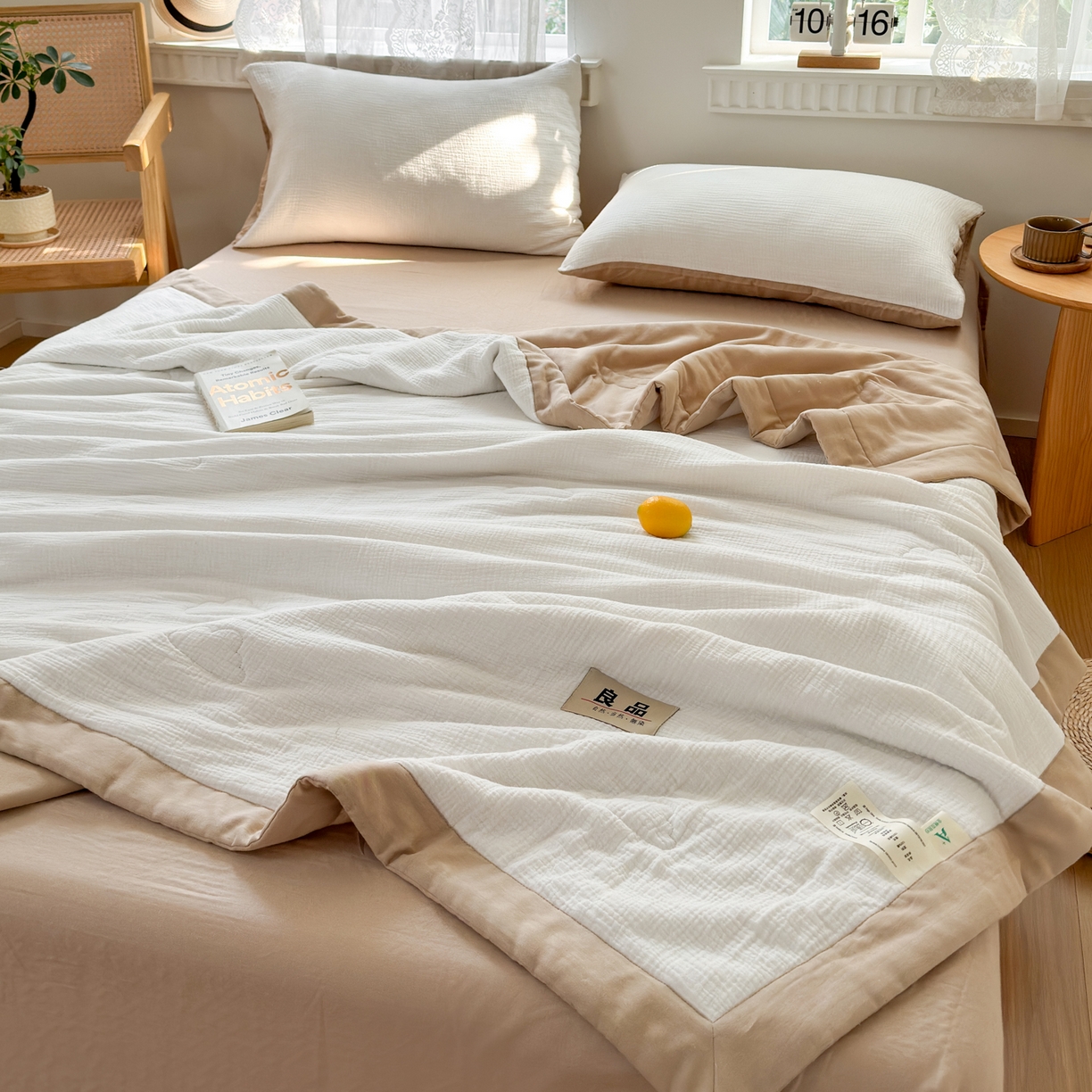 91家纺网 家纺一手货源 找家纺 （总）雯雨家纺 2026新款里外全棉皱皱纱棉花夏被夏凉被空调被