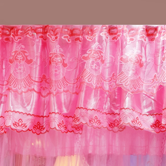 91家纺网 家纺一手货源 找家纺 （总）舞夜盛世 2026新款u型拉幕导轨蚊帐轨道蚊帐落地宫廷蚊帐—风华正茂