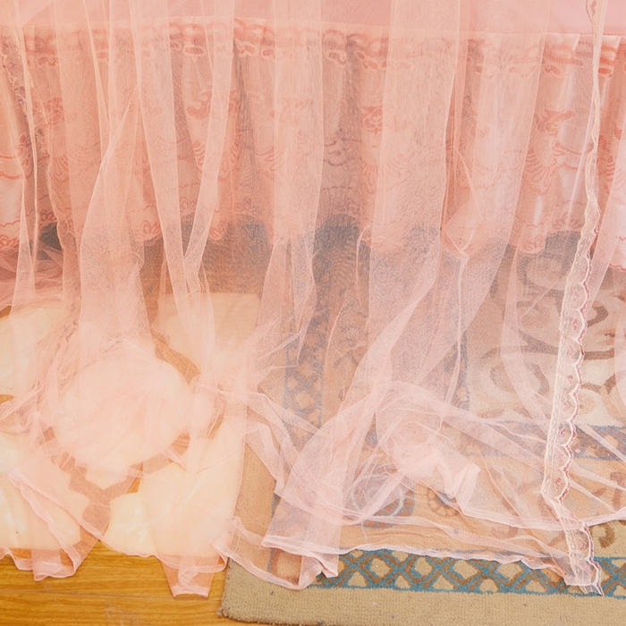 91家纺网 家纺一手货源 找家纺 舞夜盛世 2026新款u型拉幕导轨蚊帐轨道蚊帐落地宫廷蚊帐—风华正茂 风华正茂-玉色