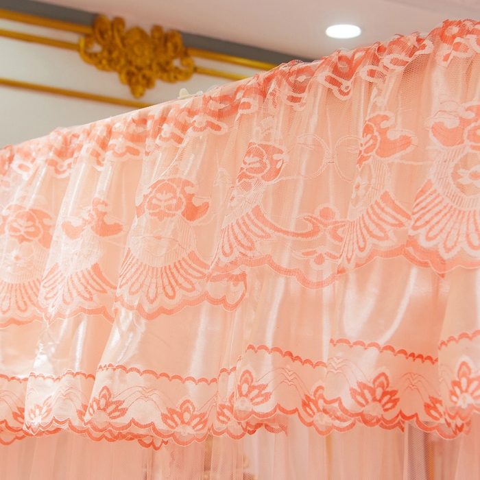 91家纺网 家纺一手货源 找家纺 舞夜盛世 2026新款u型拉幕导轨蚊帐轨道蚊帐落地宫廷蚊帐—风华正茂 风华正茂-玉色