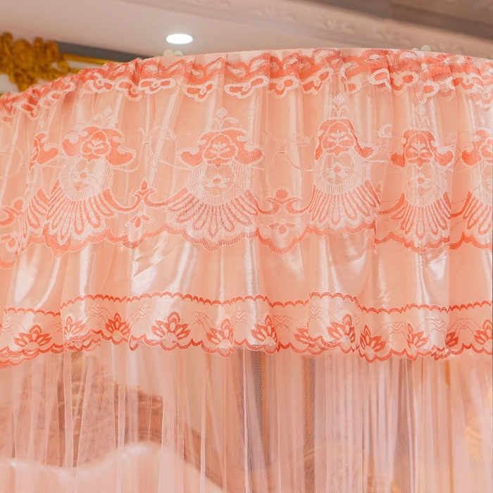 91家纺网 家纺一手货源 找家纺 舞夜盛世 2026新款u型拉幕导轨蚊帐轨道蚊帐落地宫廷蚊帐—风华正茂 风华正茂-玉色