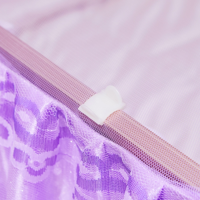 91家纺网 家纺一手货源 找家纺 舞夜盛世 2026新款u型拉幕导轨蚊帐轨道蚊帐落地宫廷蚊帐—风华正茂 风华正茂-紫色