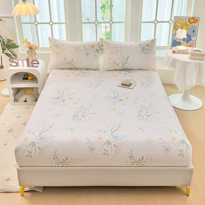 91家纺网 家纺一手货源 找家纺 （总1）安逸家纺 12868 新款全棉床笠床罩学生纯棉单床笠