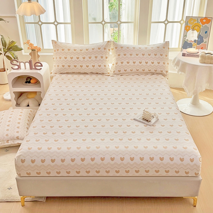 91家纺网 家纺一手货源 找家纺 （总1）安逸家纺 12868 新款全棉床笠床罩学生纯棉单床笠