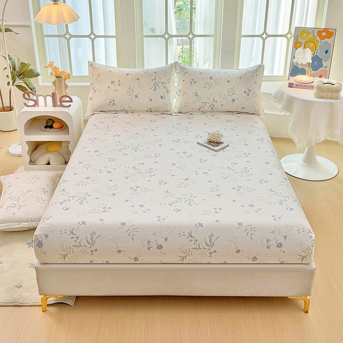 91家纺网 家纺一手货源 找家纺 （总1）安逸家纺 12868 新款全棉床笠床罩学生纯棉单床笠