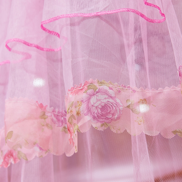 91家纺网 家纺一手货源 找家纺 （总）舞夜盛世 2026新款u型拉幕导轨蚊帐轨道蚊帐落地宫廷蚊帐—春暖花开