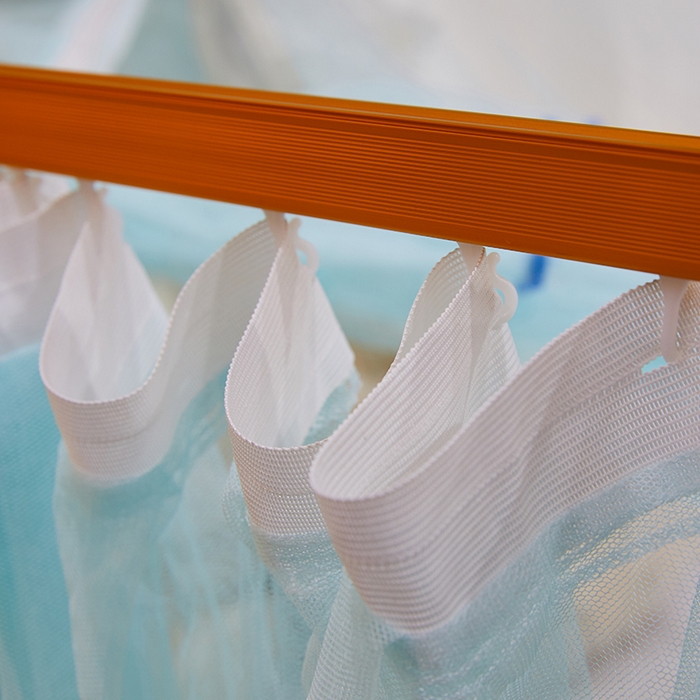 91家纺网 家纺一手货源 找家纺 舞夜盛世 2026新款u型拉幕导轨蚊帐轨道蚊帐落地宫廷蚊帐—春暖花开 春暖花开-水绿