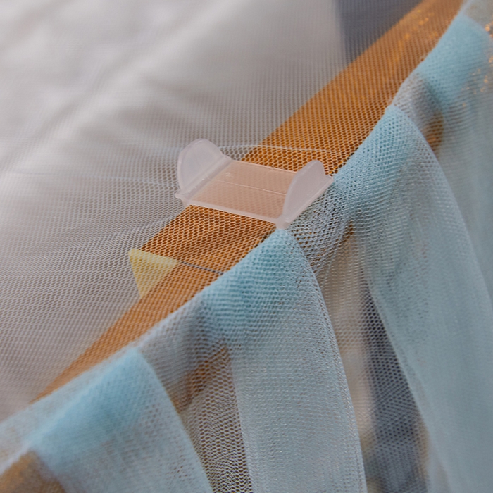 91家纺网 家纺一手货源 找家纺 舞夜盛世 2026新款u型拉幕导轨蚊帐轨道蚊帐落地宫廷蚊帐—春暖花开 春暖花开-水绿