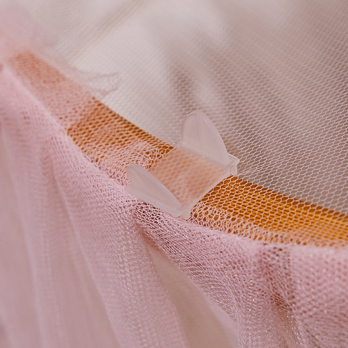 91家纺网 家纺一手货源 找家纺 舞夜盛世 2026新款u型拉幕导轨蚊帐轨道蚊帐落地宫廷蚊帐—春暖花开 春暖花开-玉色