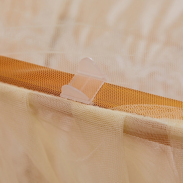 91家纺网 家纺一手货源 找家纺 舞夜盛世 2026新款u型拉幕导轨蚊帐轨道蚊帐落地宫廷蚊帐—春暖花开 春暖花开-黄色