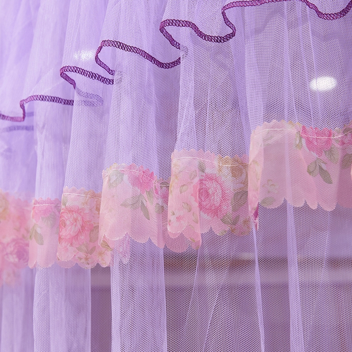 91家纺网 家纺一手货源 找家纺 舞夜盛世 2026新款u型拉幕导轨蚊帐轨道蚊帐落地宫廷蚊帐—春暖花开 春暖花开-紫色