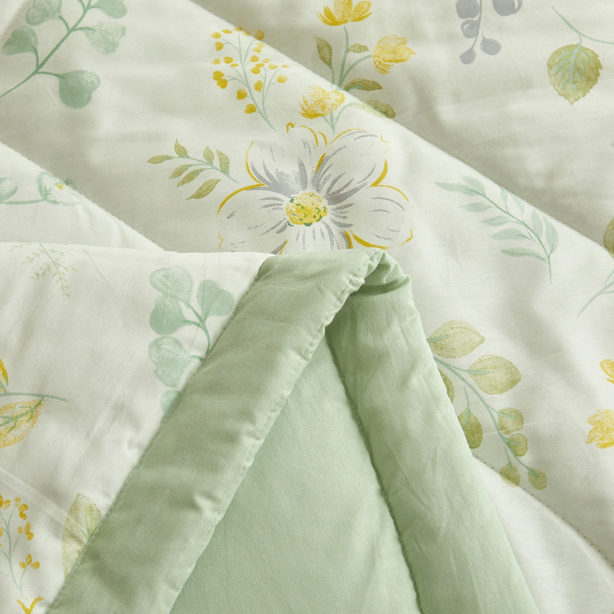 91家纺网 家纺一手货源 找家纺 A类里外全棉12868夏凉被100%新疆棉纯棉全棉填充印花款空调被夏被 全棉印花 花韵花香