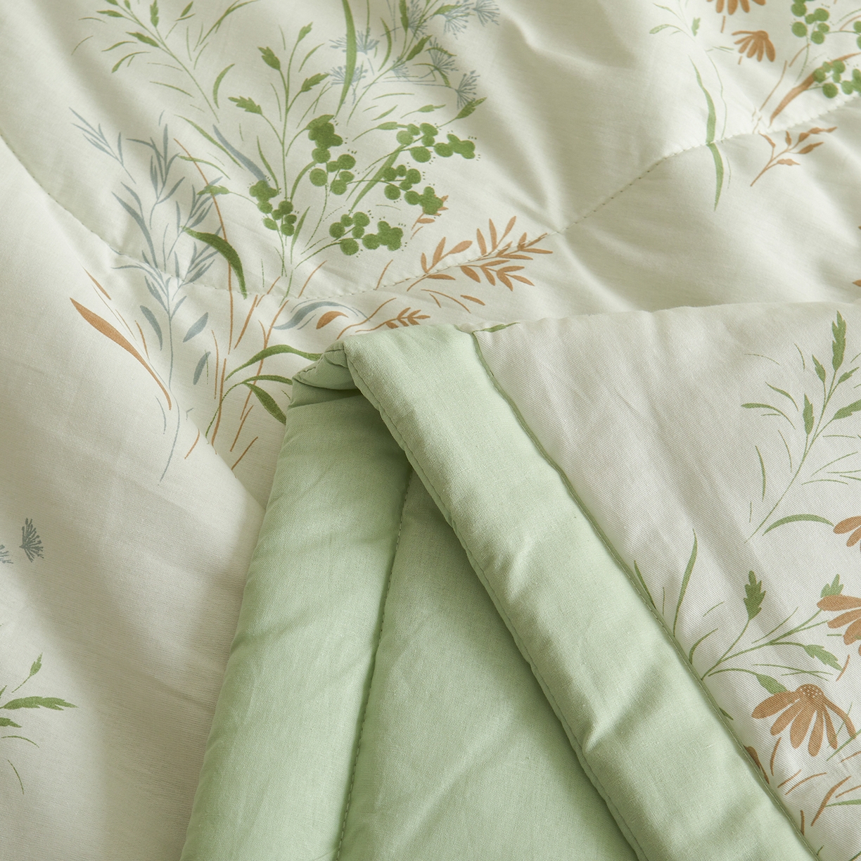 91家纺网 家纺一手货源 找家纺 A类里外全棉12868夏凉被100%新疆棉纯棉全棉填充印花款空调被夏被 全棉印花 漫山