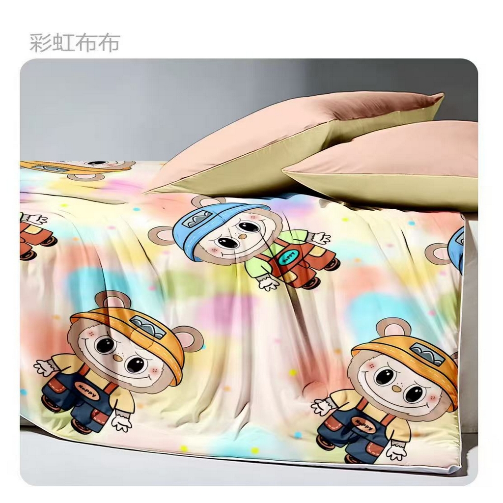 91家纺网 家纺一手货源 找家纺 （总）粉黛 2026新款凉感丝三合一锦氨凉感夏被2.0*2.3