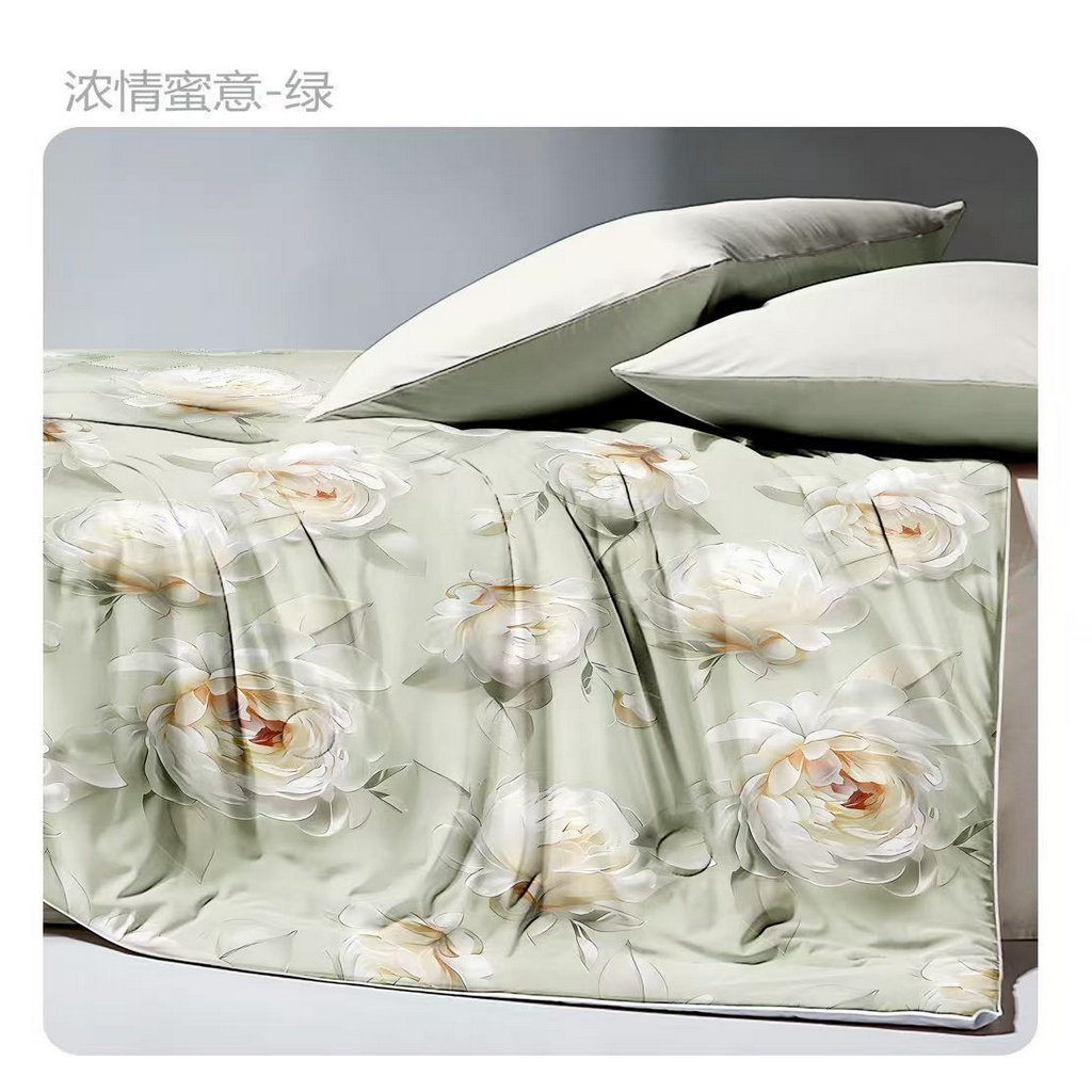 91家纺网 家纺一手货源 找家纺 （总）粉黛 2026新款凉感丝三合一锦氨凉感夏被2.0*2.3