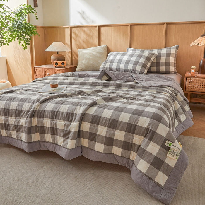 91家纺网 家纺一手货源 找家纺 猎鹿人家纺 2026新款A类水洗棉新疆棉花夏被 被子被芯 优卡生活