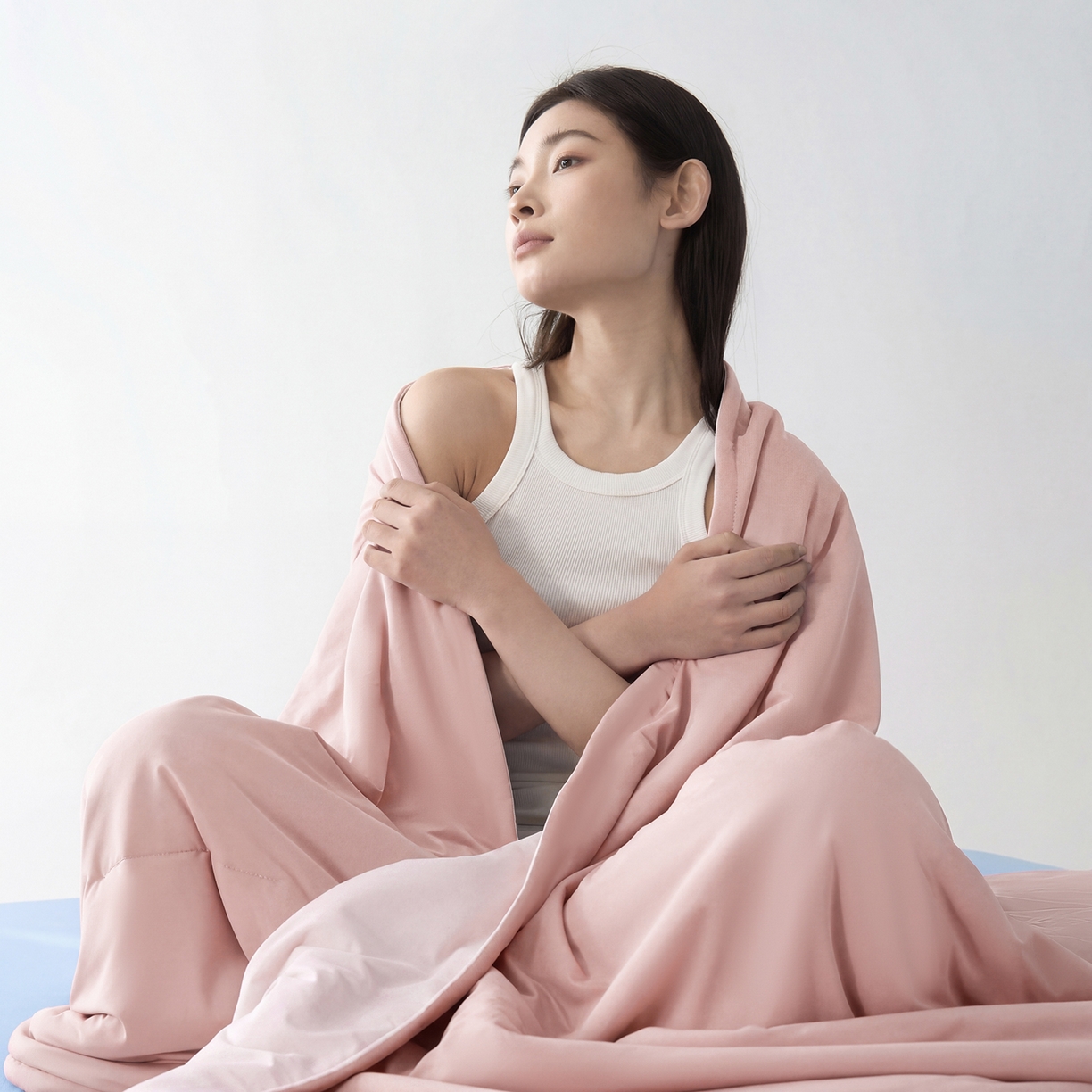 91家纺网 家纺一手货源 找家纺 恒科家纺 2026春夏新款某朵同款质量夏季双感深睡被夏被夏凉被pro3.0（含包装） 柔云粉