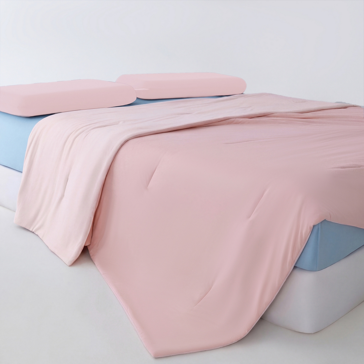 91家纺网 家纺一手货源 找家纺 恒科家纺 2026春夏新款某朵同款质量夏季双感深睡被夏被夏凉被pro3.0（含包装） 柔云粉