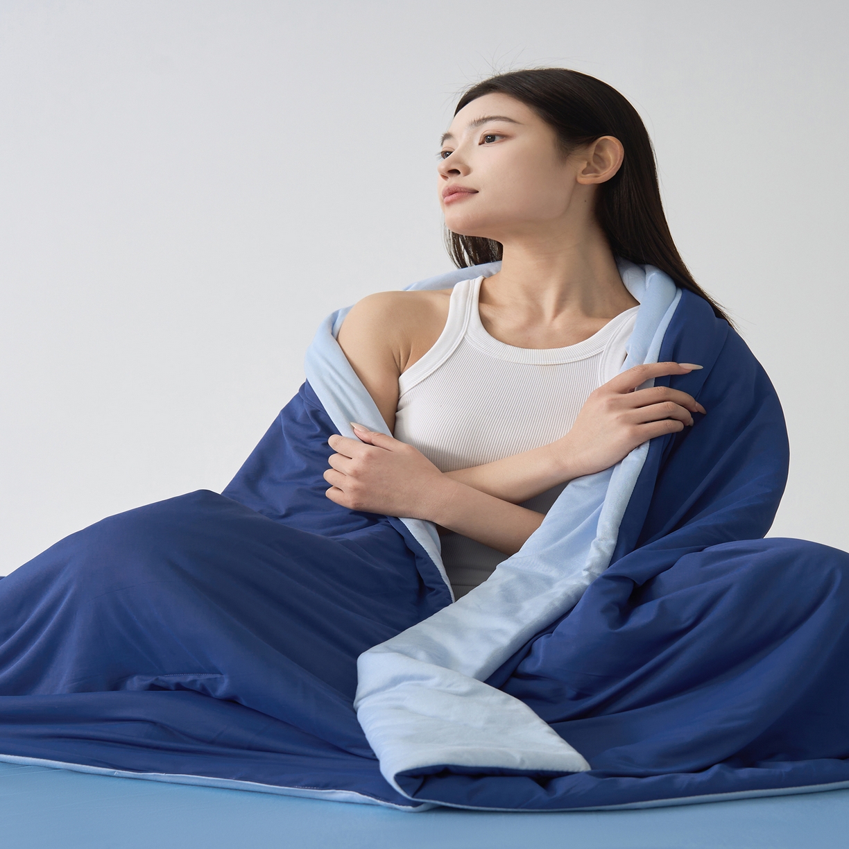 91家纺网 家纺一手货源 找家纺 （总）恒科家纺 2026春夏新款某朵同款质量夏季双感深睡被夏被夏凉被pro3.0（含包装）