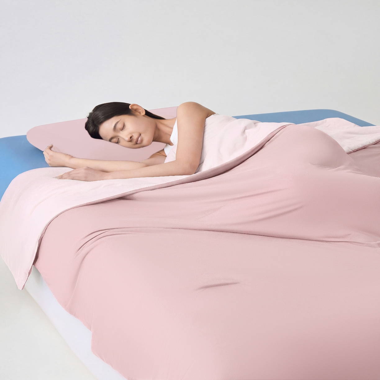 91家纺网 家纺一手货源 找家纺 恒科家纺 2026春夏新款某朵同款质量夏季双感深睡被夏被夏凉被pro3.0（含包装） 柔云粉