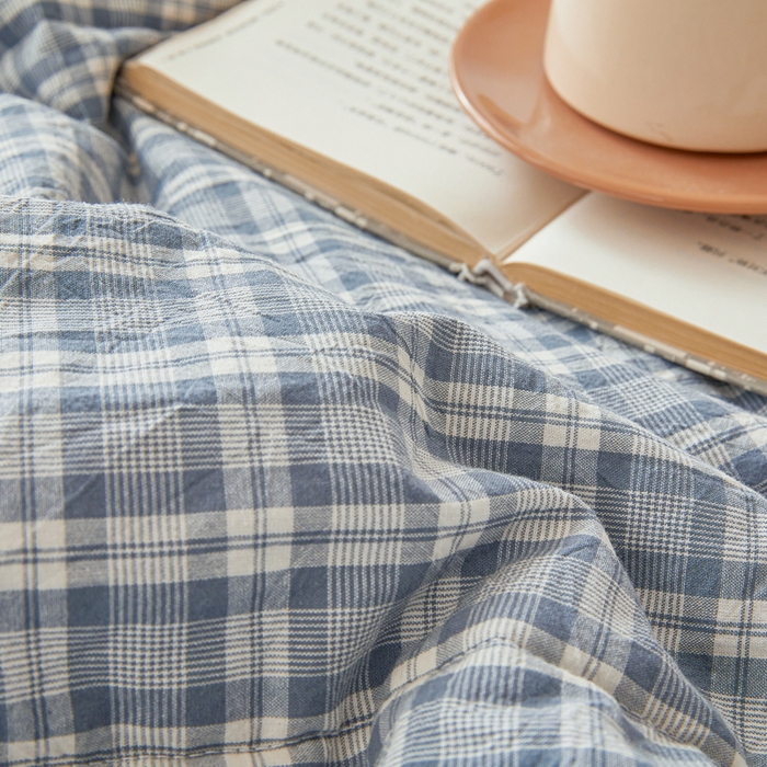 91家纺网 家纺一手货源 找家纺 猎鹿人家纺 2026新款A类水洗棉新疆棉花夏被 被子被芯 海蓝格