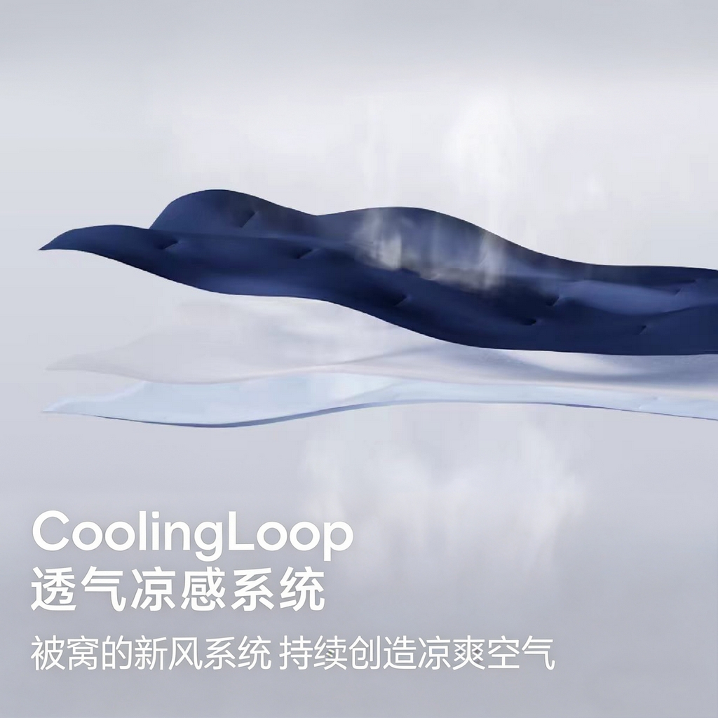 91家纺网 家纺一手货源 找家纺 恒科家纺 2026春夏新款某朵同款质量夏季双感深睡被夏被夏凉被pro3.0（含包装） 深睡蓝