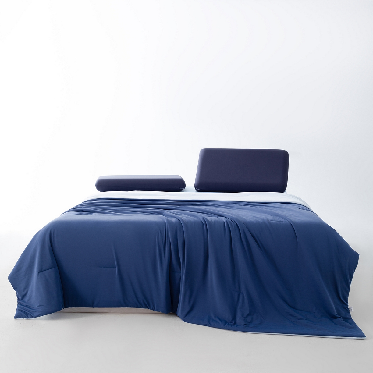 91家纺网 家纺一手货源 找家纺 恒科家纺 2026春夏新款某朵同款质量夏季双感深睡被夏被夏凉被pro3.0（含包装） 深睡蓝