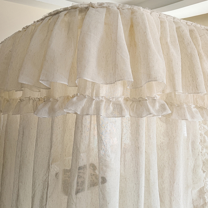 91家纺网 家纺一手货源 找家纺 都市缘蚊帐 2026年新款3303禾风里棉麻轨道宫廷蚊帐1.5m 1.8m 3303禾风里-场景一