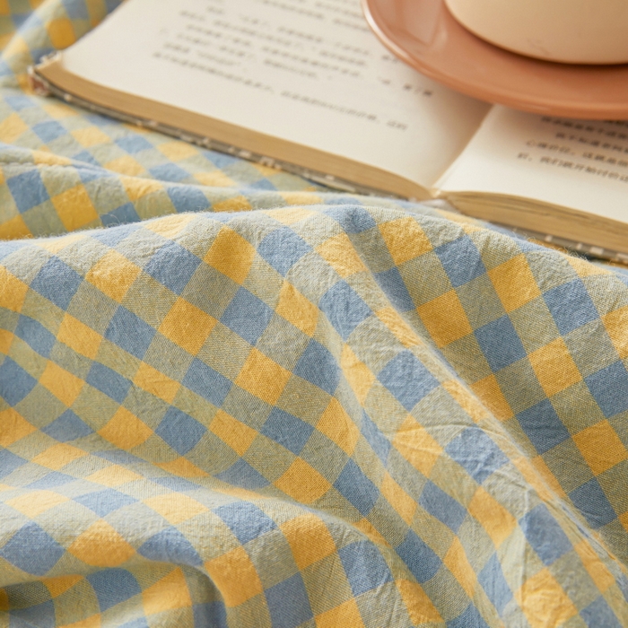 91家纺网 家纺一手货源 找家纺 猎鹿人家纺 2026新款A类水洗棉新疆棉花夏被 被子被芯 清新绿