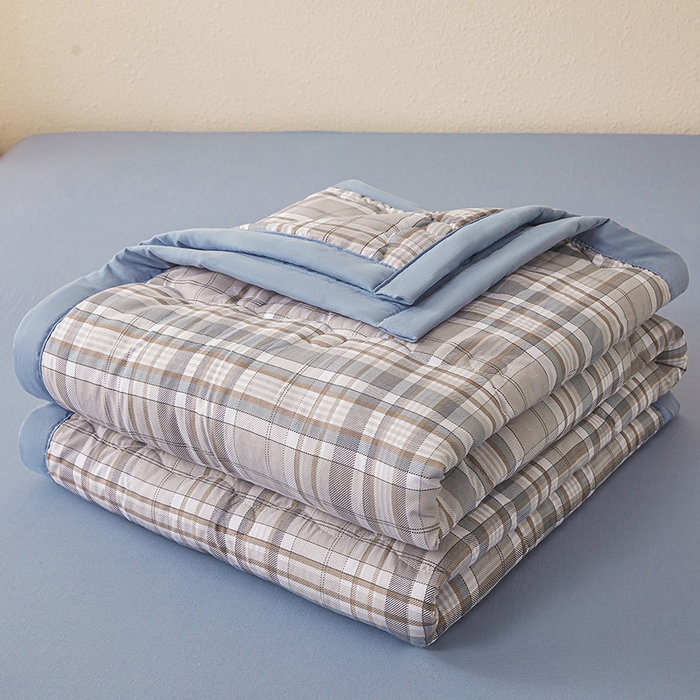 91家纺网 家纺一手货源 找家纺 （总）西域种棉人 2026新款A类新疆棉花夏凉被加宽包边水洗棉无印格子印花吸湿透气棉花夏被空调被