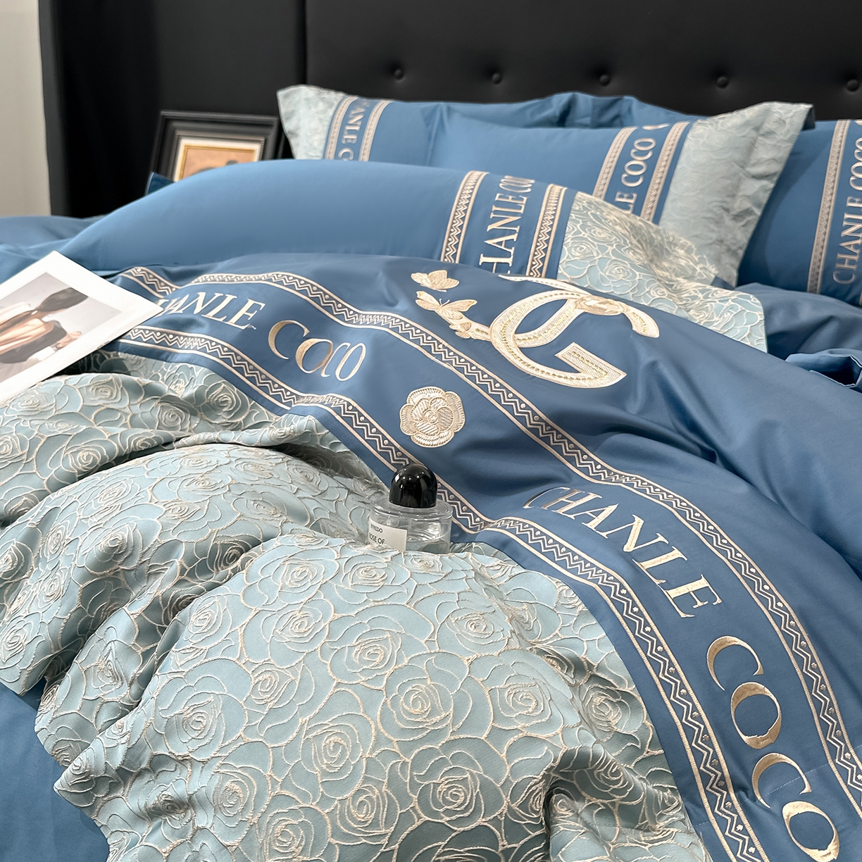 91家纺网 家纺一手货源 找家纺 （总）置顶家纺 2026新款香芙亲肤提花刺绣四件套