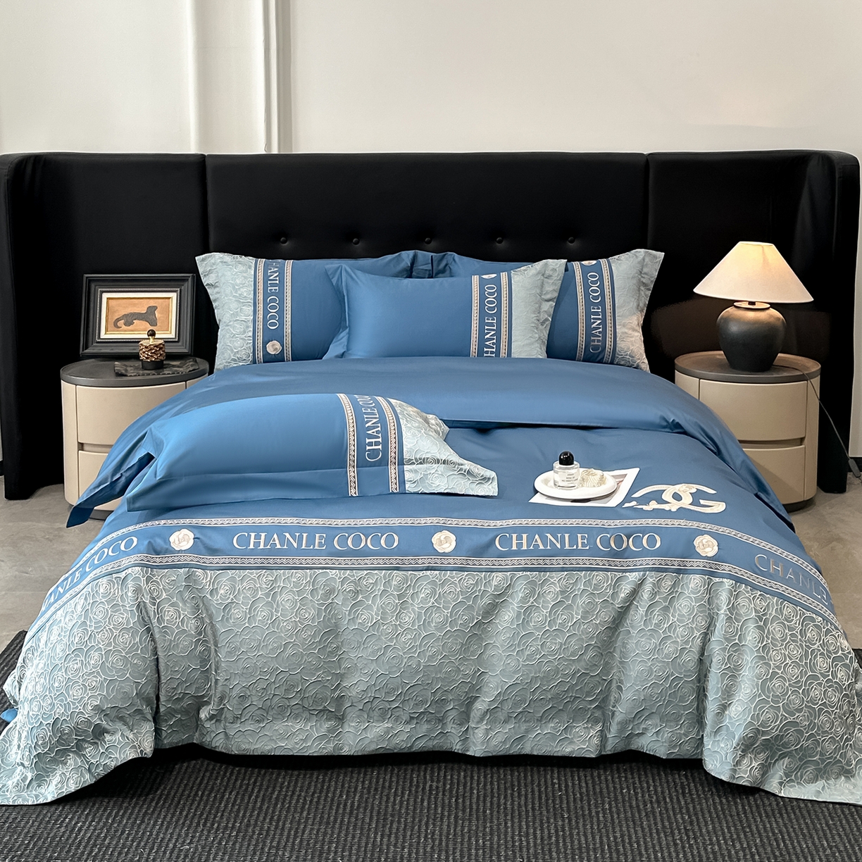 91家纺网 家纺一手货源 找家纺 （总）置顶家纺 2026新款香芙亲肤提花刺绣四件套