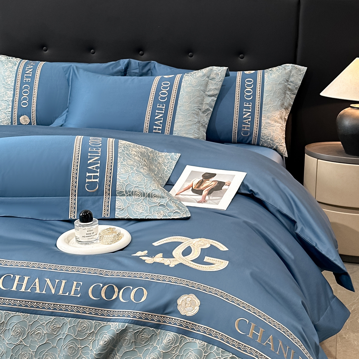 91家纺网 家纺一手货源 找家纺 （总）置顶家纺 2026新款香芙亲肤提花刺绣四件套