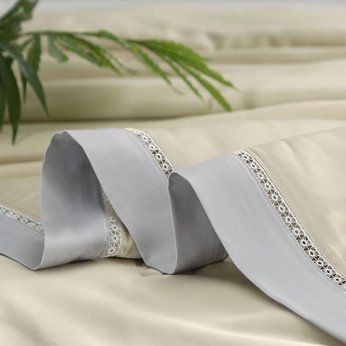 91家纺网 家纺一手货源 找家纺 薇玛仕 2026春夏新款镂空款60天丝莱赛尔蚕丝纯色夏凉被空调被 米绿