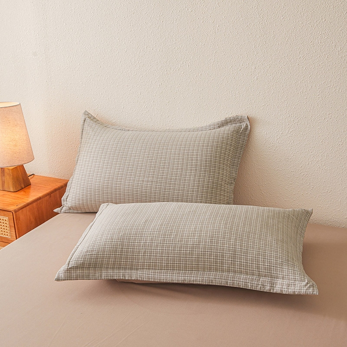 91家纺网 家纺一手货源 找家纺 西域种棉人 2026新款A类新疆棉花夏凉被加宽包边水洗棉无印格子印花吸湿透气棉花夏被空调被 小格灰