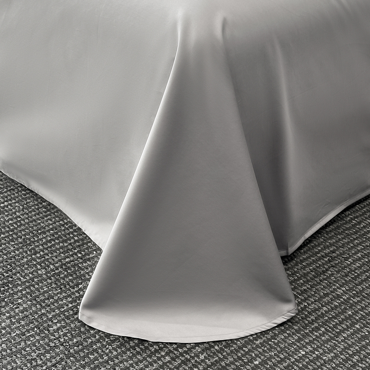 91家纺网 家纺一手货源 找家纺 置顶家纺 2026新款香芙亲肤提花刺绣四件套 香芙-高级灰