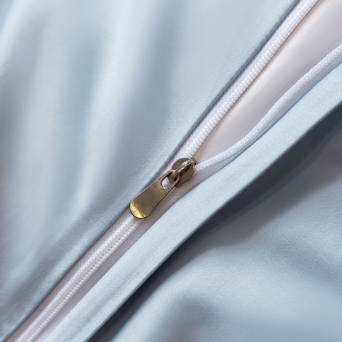 91家纺网 家纺一手货源 找家纺 女子家纺 2026新款刺绣亲肤棉轻奢四件套 花蝶 星辰蓝